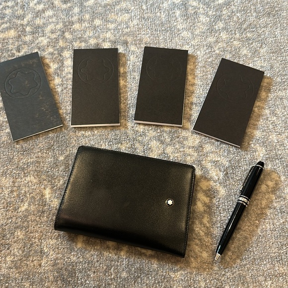 MONTBLANC MEISTERSTÜCK PICKET NOTEBOOK WITH PEN AND 3 1/2 EXTRA MONTBLANC PADS - Picture 9 of 11